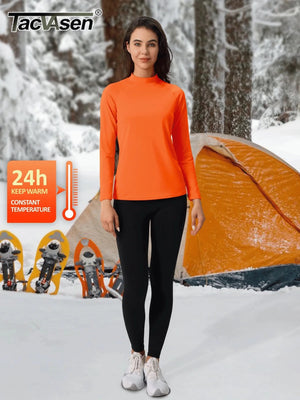 Sous - vêtement technique / sous - pull d'hiver doublé polaire pour femme "TACVASEN - TS329" - Planète Rando