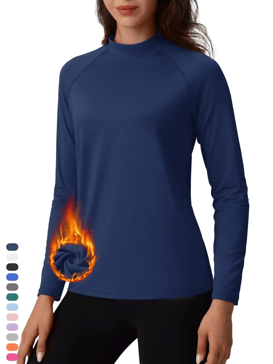 Sous - vêtement technique / sous - pull d'hiver doublé polaire pour femme "TACVASEN - TS329" - Planète Rando