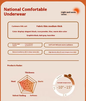 Sous - vêtements thermiques en cachemire et soie pour homme "Soft Thermal - L755" - Planète Rando