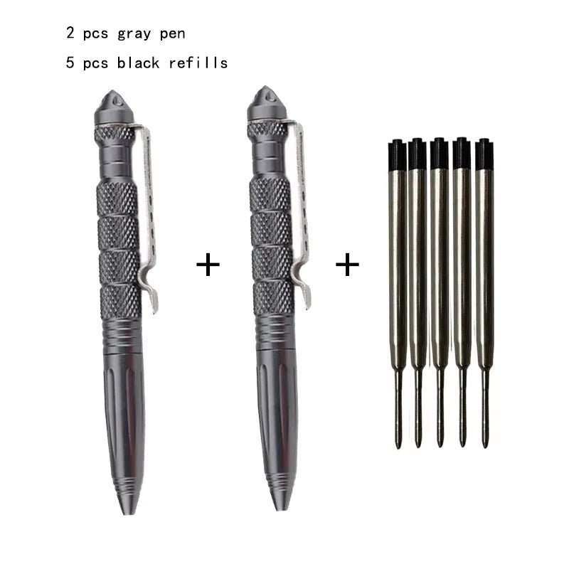 Stylo tactique de défense en aluminium, antidérapant, brise - vitre, autodéfense, outils d'extérieur EDC "47 Outdoor - Survival pen" - Planète Rando
