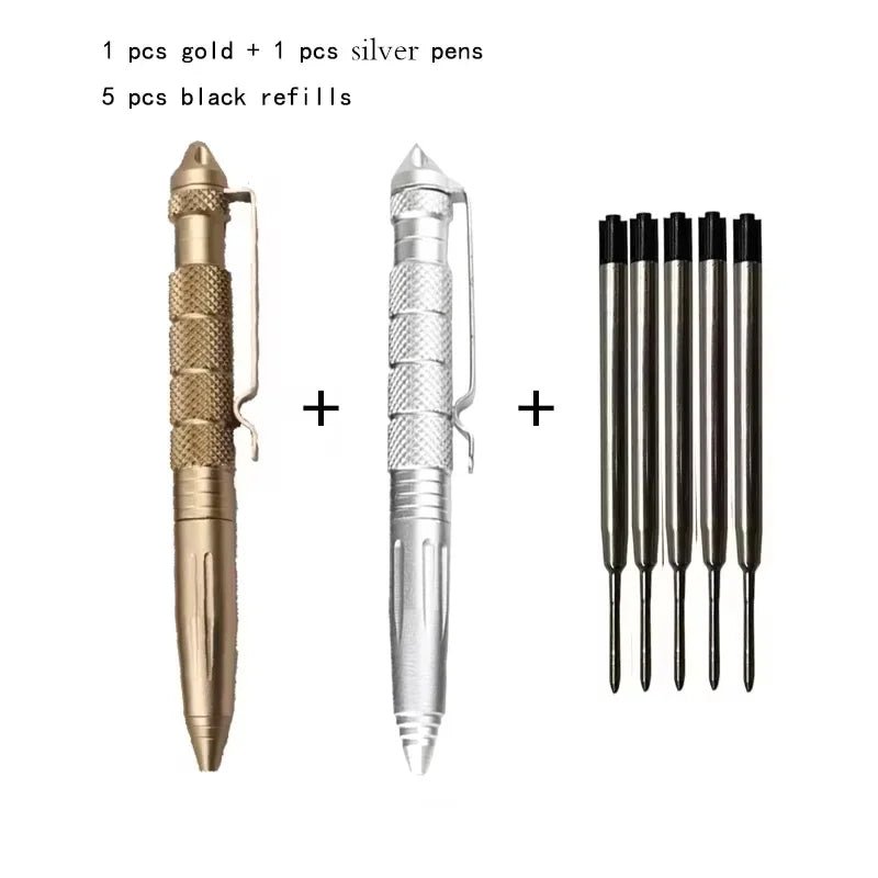 Stylo tactique de défense en aluminium, antidérapant, brise - vitre, autodéfense, outils d'extérieur EDC "47 Outdoor - Survival pen" - Planète Rando