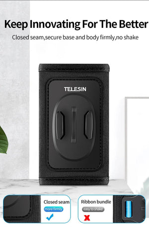 Support de sac à dos rotatif à 360° pour caméra d'action "TELESIN - GP - BPM series" - Planète Rando