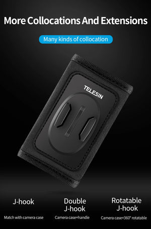 Support de sac à dos rotatif à 360° pour caméra d'action "TELESIN - GP - BPM series" - Planète Rando