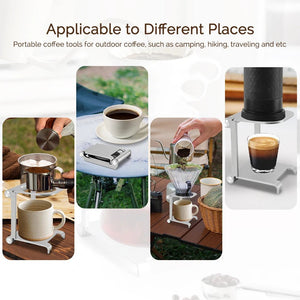 Support pliable en alliage d'aluminium pour machine à expresso portable sans fil "Obecilc - JDYY250101" - Planète Rando