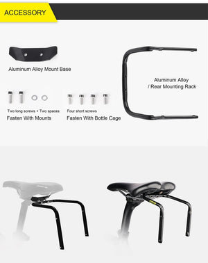 Support / stabilisateur de sac de selle pour vélo 5L/10L/13L "Rhinowalk - SK500" - Planète Rando