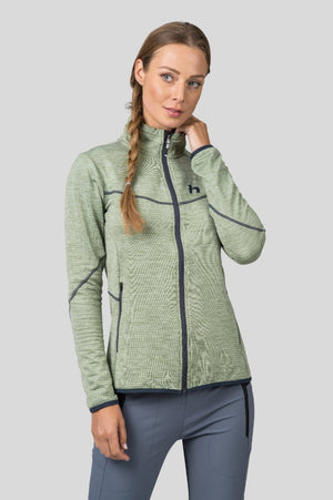 Sweatshirt de randonnée / bikepacking avec technologie Polarstretch Grid pour femme "Hannah − DAGNYS" - Planète Rando