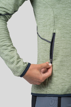 Sweatshirt de randonnée / bikepacking avec technologie Polarstretch Grid pour femme "Hannah − DAGNYS" - Planète Rando