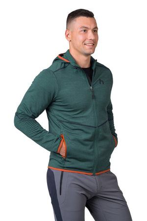 Sweatshirt de randonnée / bikepacking avec technologie Polarstretch Grid pour homme "Hannah − DAMAR" - Planète Rando