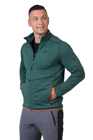 Sweatshirt de randonnée / bikepacking avec technologie Polarstretch Grid pour homme "Hannah − DAMAR" - Planète Rando