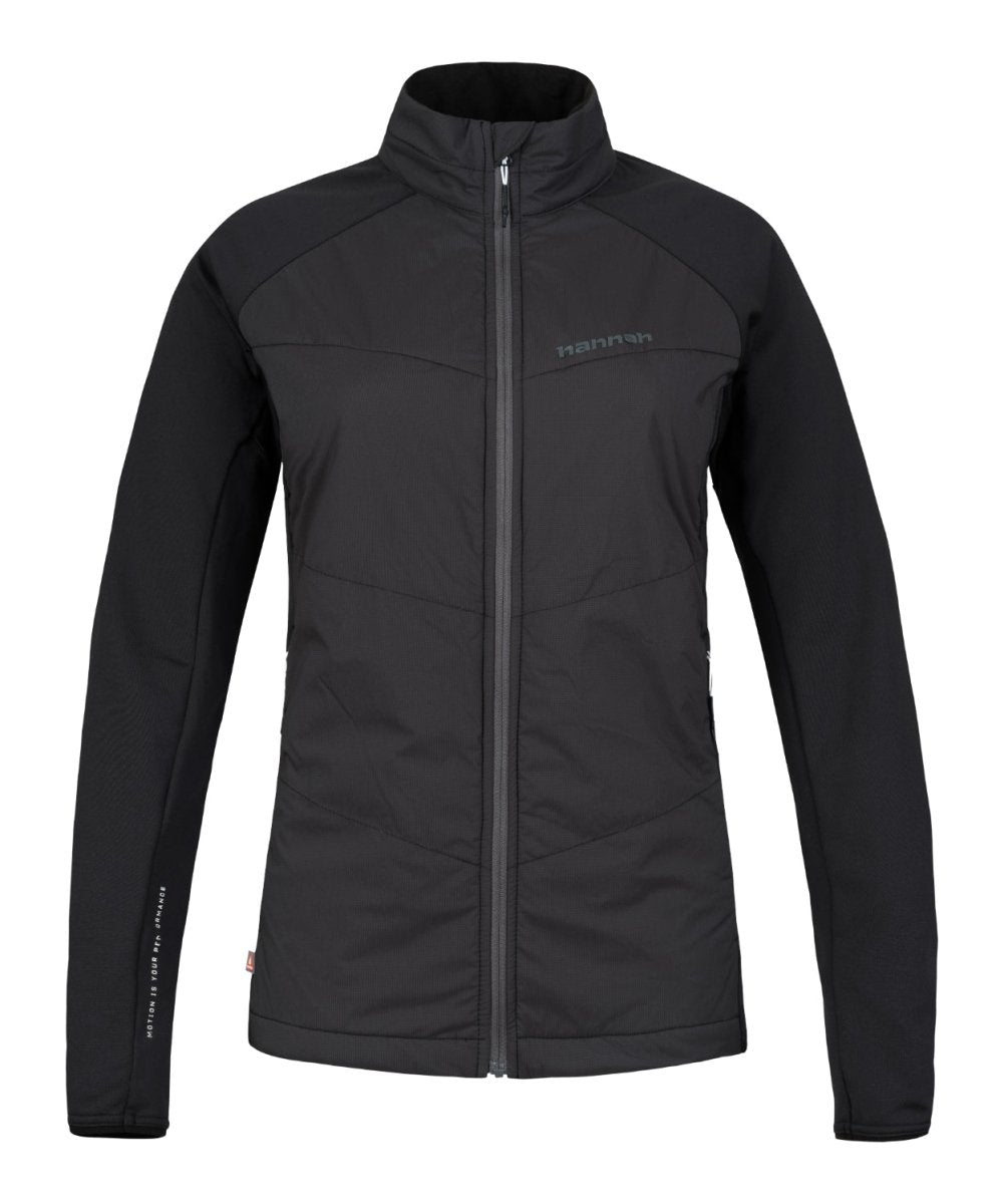 Sweatshirt de randonnée / bikepacking avec technologie Polarstretch Micro, Airlite Windproof, Primaloft Silver Active pour femme "Hannah − MAKANA" - Planète Rando