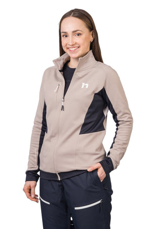 Sweatshirt de randonnée / bikepacking avec technologie Polarstretch Pro pour femme "Hannah − NELA" - Planète Rando