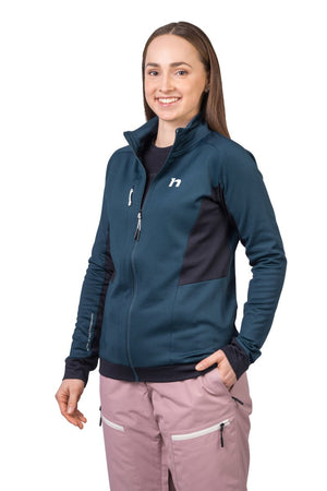 Sweatshirt de randonnée / bikepacking avec technologie Polarstretch Pro pour femme "Hannah − NELA" - Planète Rando