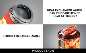 Système de cuisson portable avec pot échangeur de chaleur pour le camping et de randonnée "Fire Maple - FMS - X2" - Planète Rando