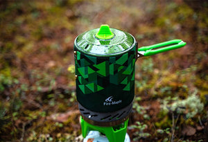 Système de cuisson portable avec pot échangeur de chaleur pour le camping et de randonnée "Fire Maple - FMS - X2" - Planète Rando