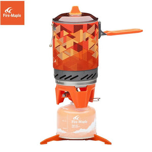 Système de cuisson portable avec pot échangeur de chaleur pour le camping et de randonnée "Fire Maple - FMS - X2" - Planète Rando