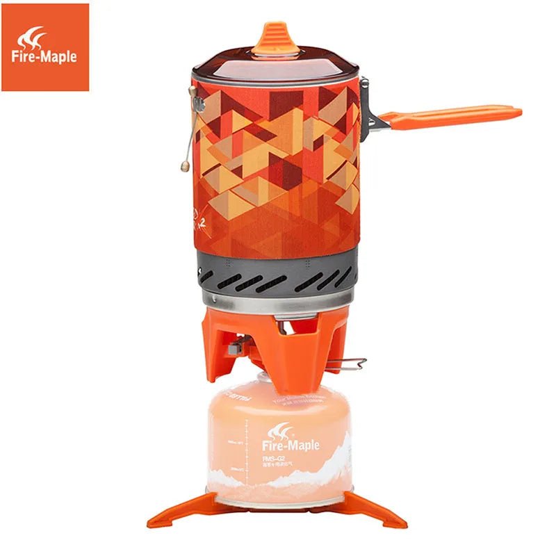 Système de cuisson portable avec pot échangeur de chaleur pour le camping et de randonnée "Fire Maple - FMS - X2" - Planète Rando