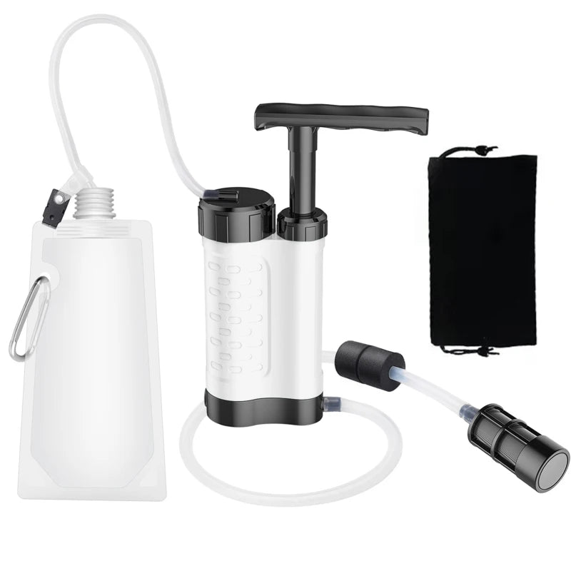Système de Filtration / purificateur d'eau avec pompe manuelle 0.01 microns 230g "Tomshoo Outdoor - TM240 - LS" - Planète Rando