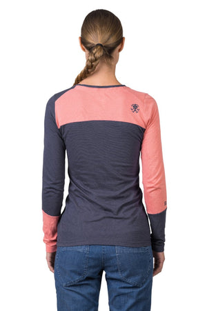 T-shirt à manches longues en coton bio plus et tissu Lenzing Modal® pour femme "Rafiki − FINALE" - Planète Rando