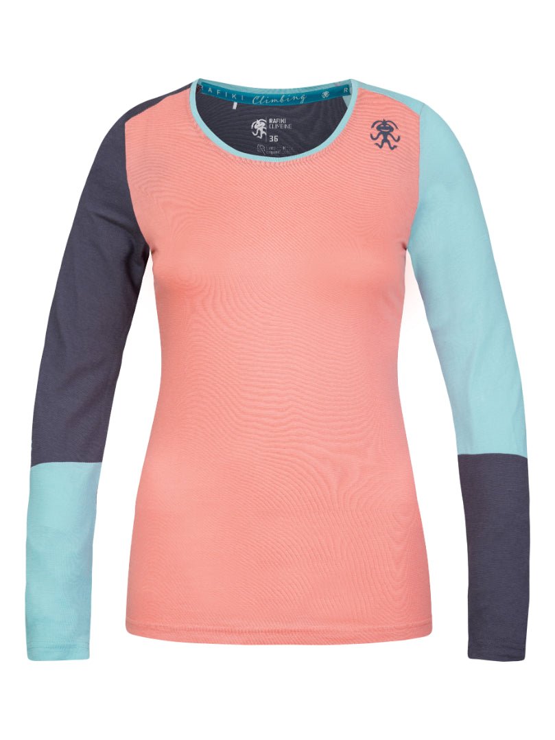 T-shirt à manches longues en coton bio plus et tissu Lenzing Modal® pour femme "Rafiki − FINALE" - Planète Rando