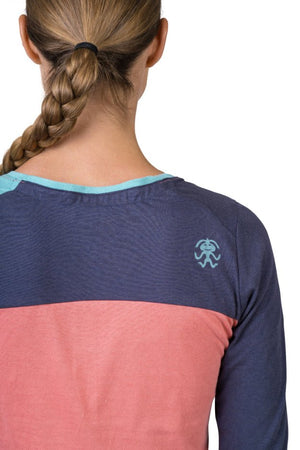 T-shirt à manches longues en coton bio plus et tissu Lenzing Modal® pour femme "Rafiki − FINALE" - Planète Rando