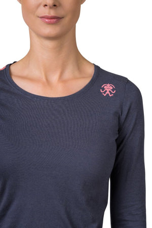 T-shirt à manches longues en coton bio plus et tissu Lenzing Modal® pour femme "Rafiki − FINALE" - Planète Rando