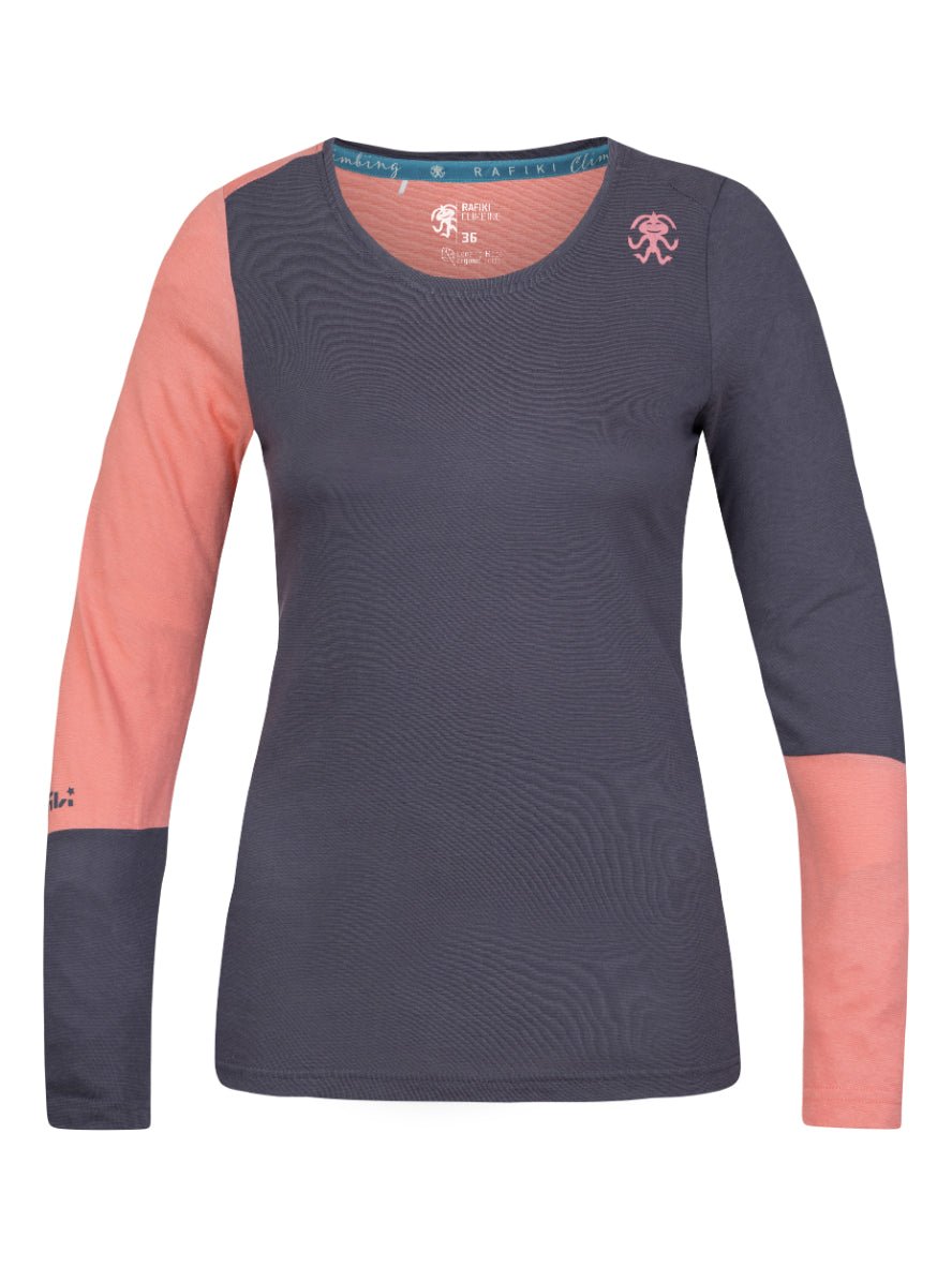 T-shirt à manches longues en coton bio plus et tissu Lenzing Modal® pour femme "Rafiki − FINALE" - Planète Rando