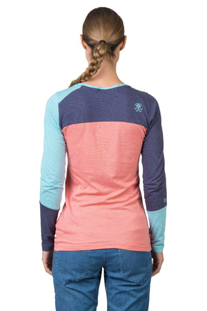 T-shirt à manches longues en coton bio plus et tissu Lenzing Modal® pour femme "Rafiki − FINALE" - Planète Rando