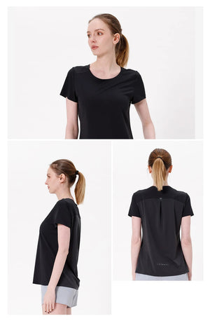 T-shirt à séchage rapide à manches courtes pour femme "AONIJIE - FW5117" - Planète Rando