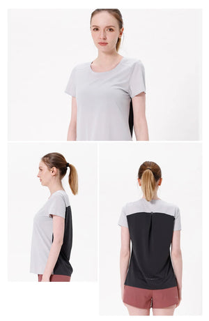 T-shirt à séchage rapide à manches courtes pour femme "AONIJIE - FW5117" - Planète Rando