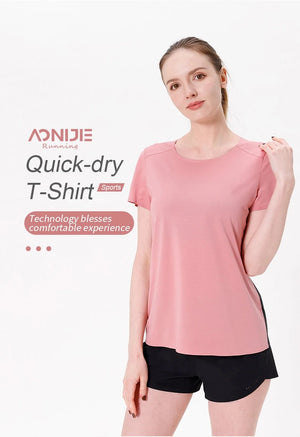 T-shirt à séchage rapide à manches courtes pour femme "AONIJIE - FW5117" - Planète Rando