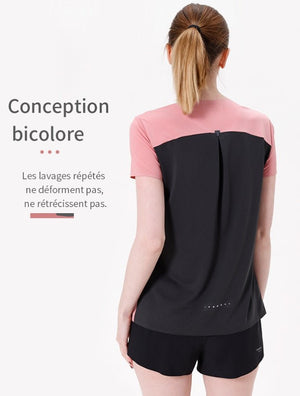 T-shirt à séchage rapide à manches courtes pour femme "AONIJIE - FW5117" - Planète Rando