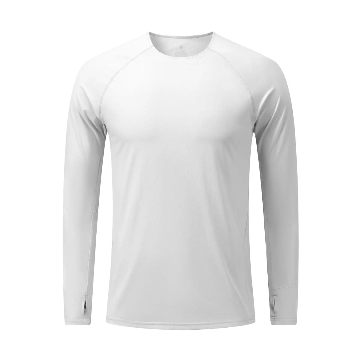 T-Shirt de course manches longues, Anti - UV UPF 50+, séchage rapide, pour homme avec passe - montre running "Queshark - DW154Z" - Planète Rando