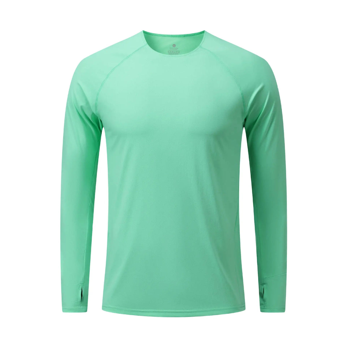 T-Shirt de course manches longues, Anti - UV UPF 50+, séchage rapide, pour homme avec passe - montre running "Queshark - DW154Z" - Planète Rando