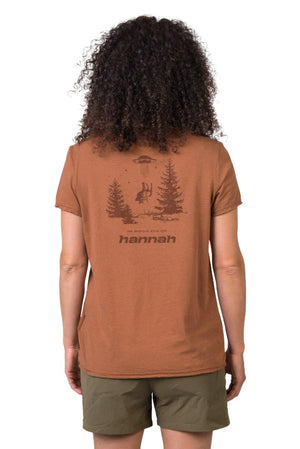 T-shirt de randonnée 100% coton biologique pour Femme "Hannah − EDITH" - Planète Rando