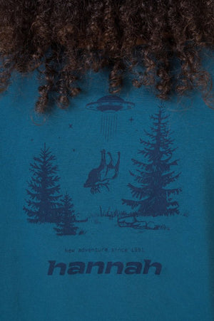 T-shirt de randonnée 100% coton biologique pour Femme "Hannah − EDITH" - Planète Rando