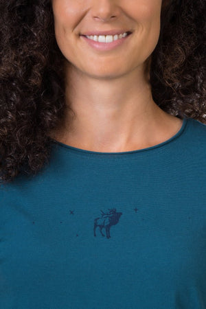 T-shirt de randonnée 100% coton biologique pour Femme "Hannah − EDITH" - Planète Rando