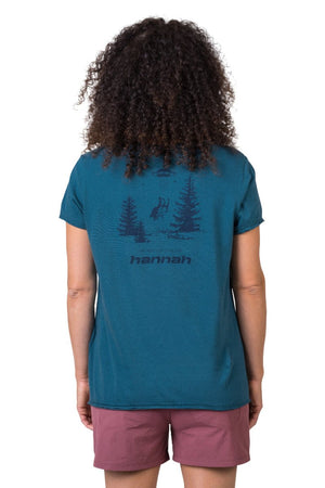 T-shirt de randonnée 100% coton biologique pour Femme "Hannah − EDITH" - Planète Rando