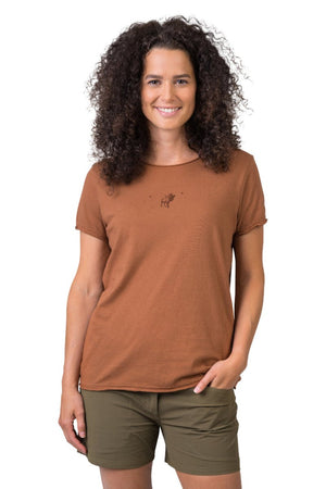 T-shirt de randonnée 100% coton biologique pour Femme "Hannah − EDITH" - Planète Rando