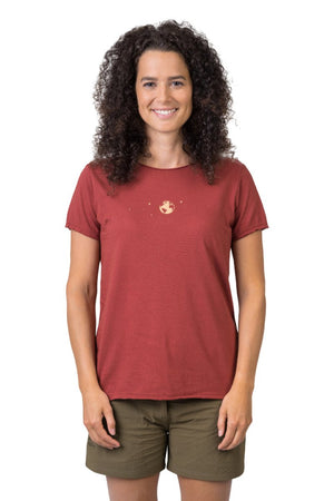 T-shirt de randonnée 100% coton biologique pour Femme "Hannah − EDITH" - Planète Rando