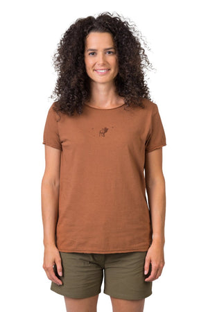 T-shirt de randonnée 100% coton biologique pour Femme "Hannah − EDITH" - Planète Rando