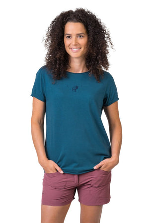 T-shirt de randonnée 100% coton biologique pour Femme "Hannah − EDITH" - Planète Rando