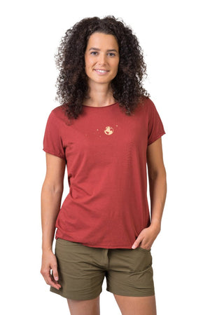 T-shirt de randonnée 100% coton biologique pour Femme "Hannah − EDITH" - Planète Rando