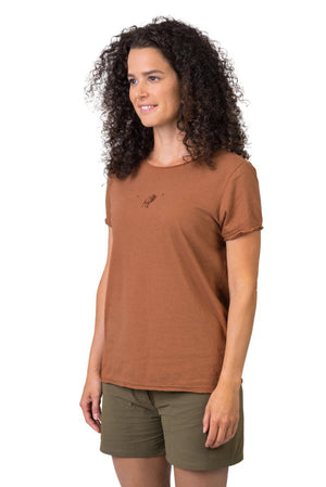 T-shirt de randonnée 100% coton biologique pour Femme "Hannah − EDITH" - Planète Rando