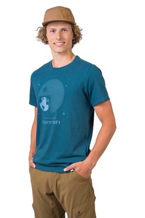 T-shirt de randonnée 100% coton biologique pour Homme "Hannah − FRED" - Planète Rando