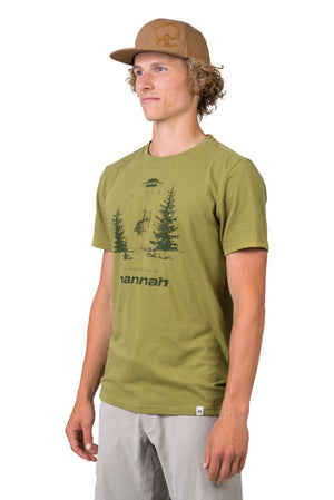 T-shirt de randonnée 100% coton biologique pour Homme "Hannah − FRED" - Planète Rando