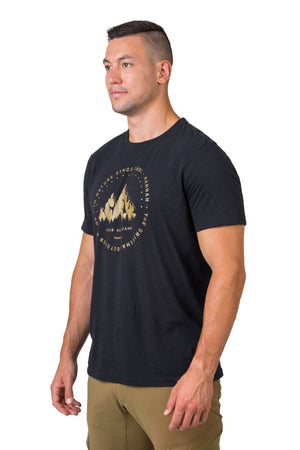 T-shirt de randonnée 100% coton biologique pour homme "Hannah − GREG" - Planète Rando