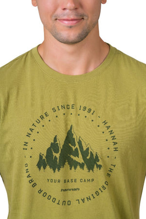 T-shirt de randonnée 100% coton biologique pour homme "Hannah − GREG" - Planète Rando