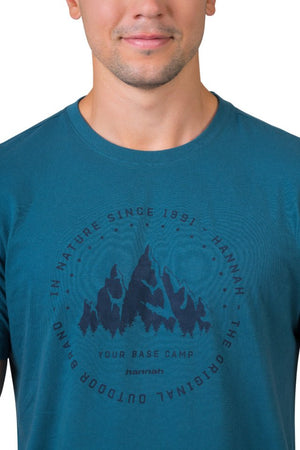 T-shirt de randonnée 100% coton biologique pour homme "Hannah − GREG" - Planète Rando