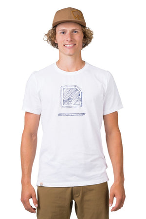 T-shirt de randonnée 100% coton biologique pour homme "Hannah − MIKO" - Planète Rando