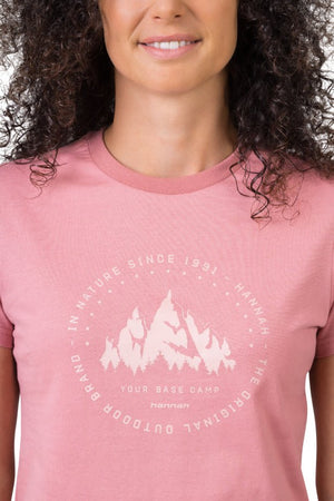 T-shirt de randonnée 100 % coton pour femme "Hannah − ARIA" - Planète Rando